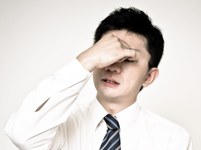 眼精疲労イメージ