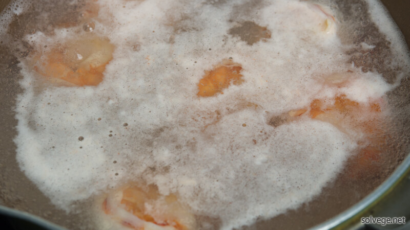 ブラックタイガーをゆでたイメージ