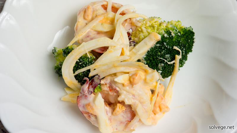 ブロッコリーとエビのマヨネーズ和え完成イメージ